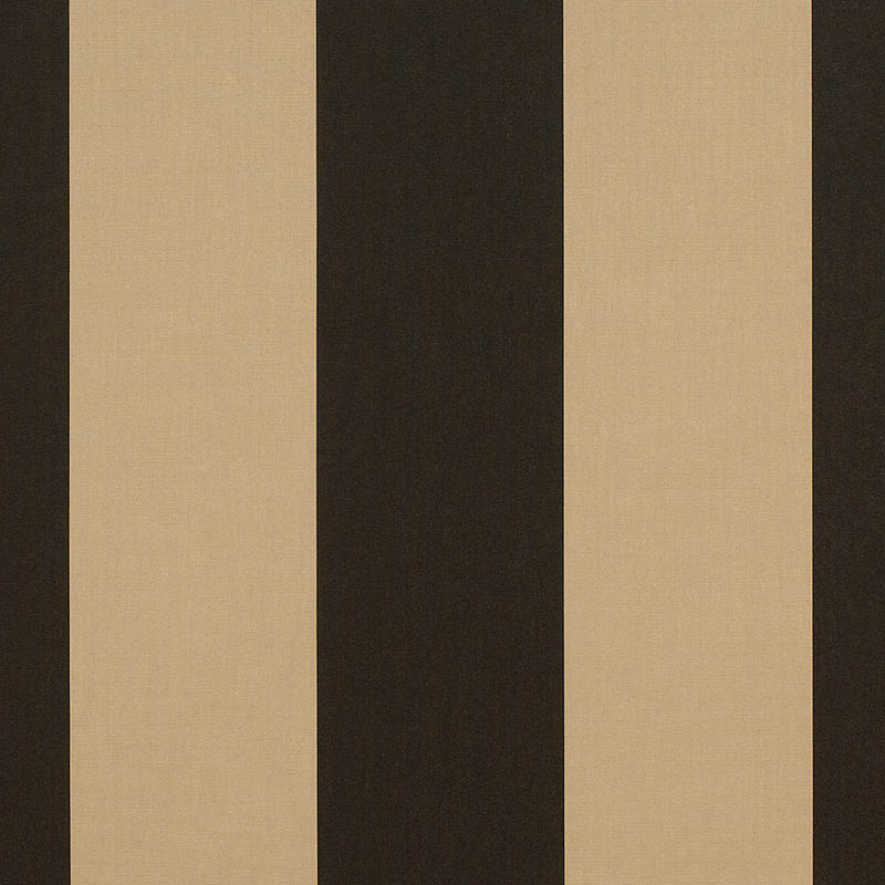 Sunbrella® Manhattan Classic 4789 awning fabric with wide black and tan stripes