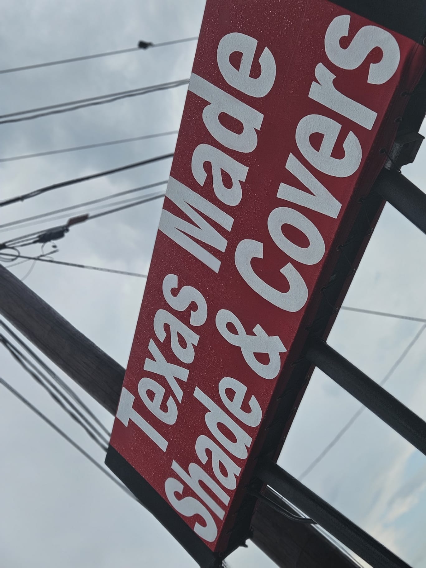 Texas Made Shade & Covers sign