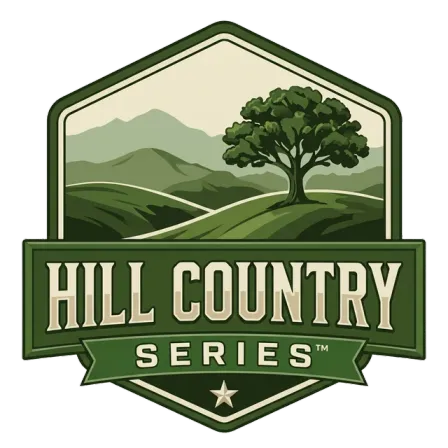 Hill Country Series™ badge — Motorized Patio Screen System