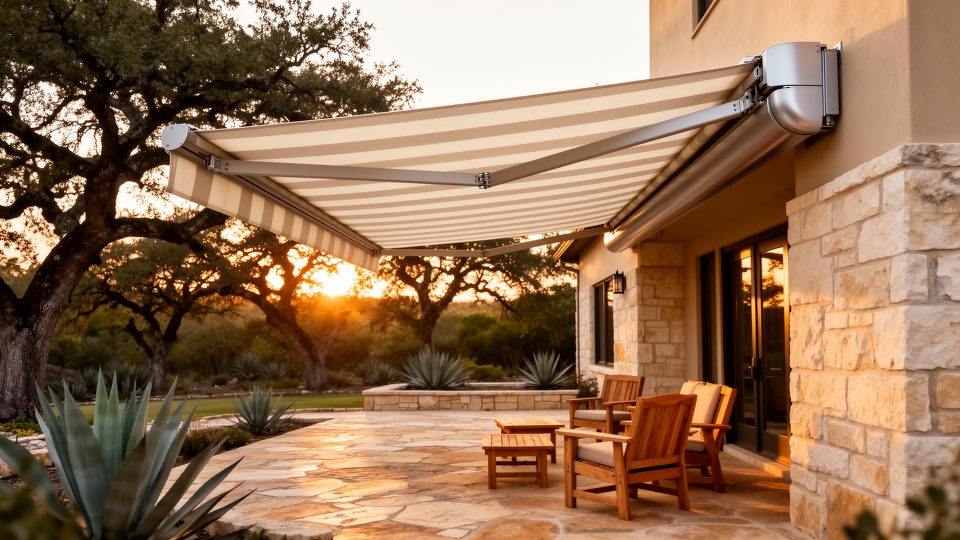 Motorized Retractable Awnings — Push-Button Shade for Your Patio