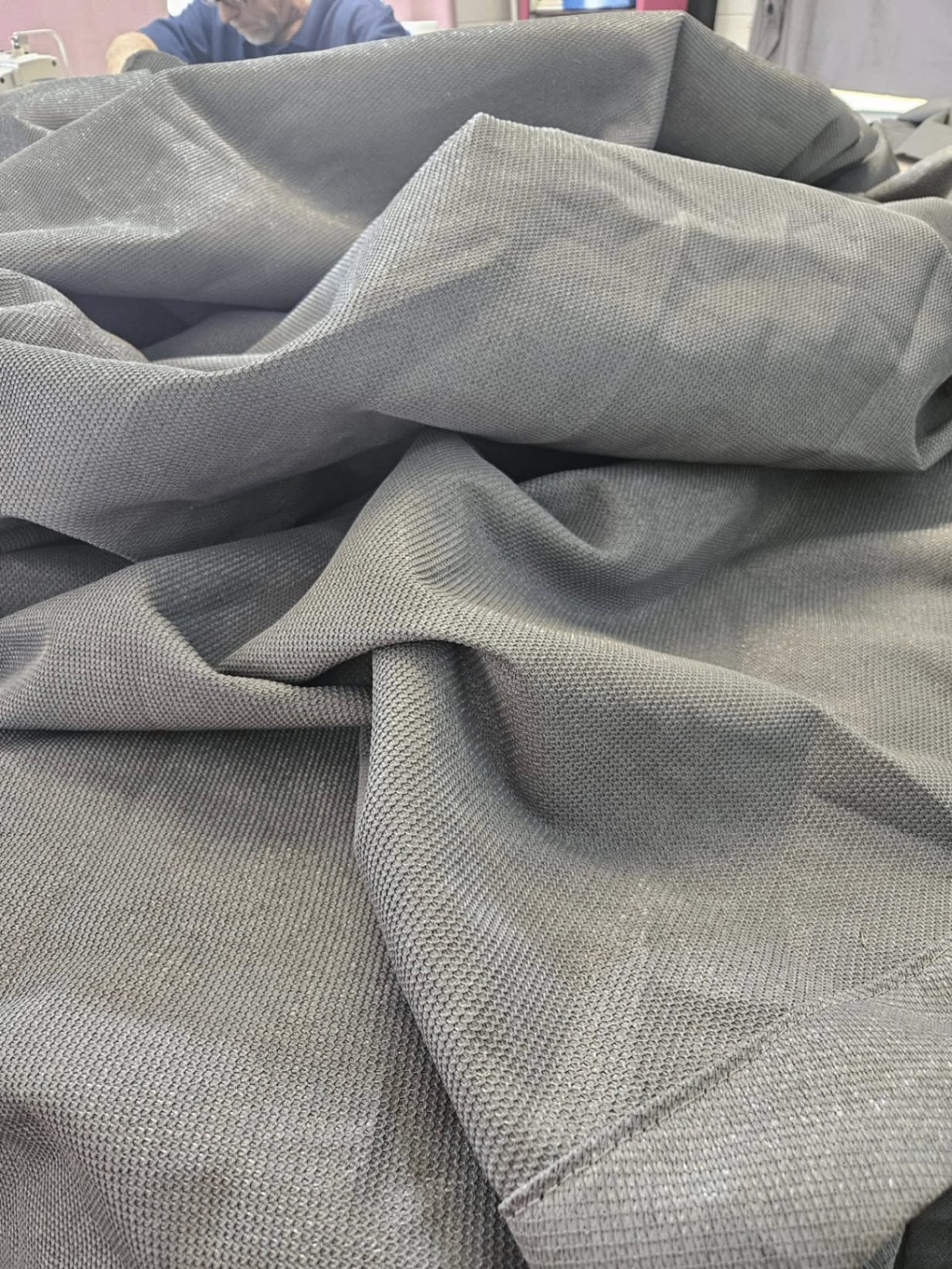 Phifertex shade fabric — used on parking sail covers